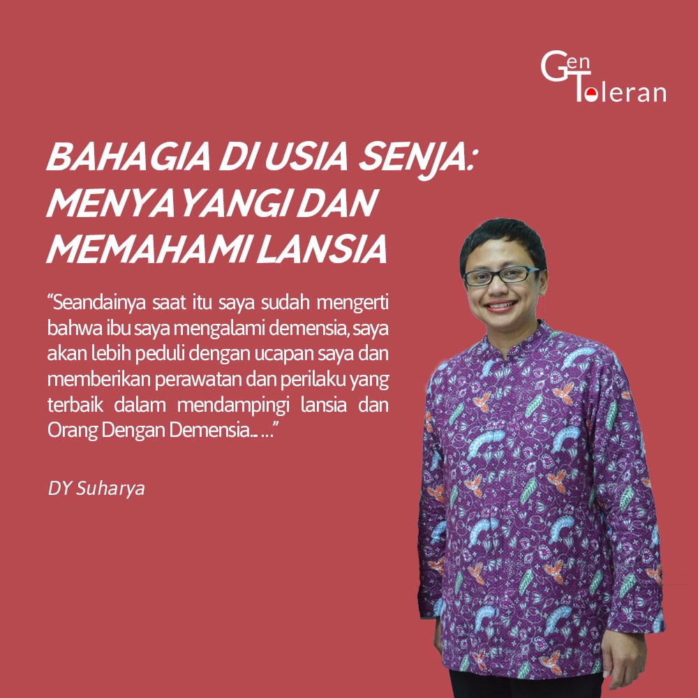 Gen_Toleran's tweet photo. [MENYAYANGI DAN MEMAHAMI LANSIA]

Merawat Orang Dengan Demensia Alzheimer mungkin menjadi pekerjaan yang menguras tenaga dan emosi. Sering mengulang pertanyaan atau perkataan, emosi yang berubah-ubah serta perilaku yang tidak wajar seringkali membuat orang sekitar kewalahan. https://t.co/OMghpYrz5G