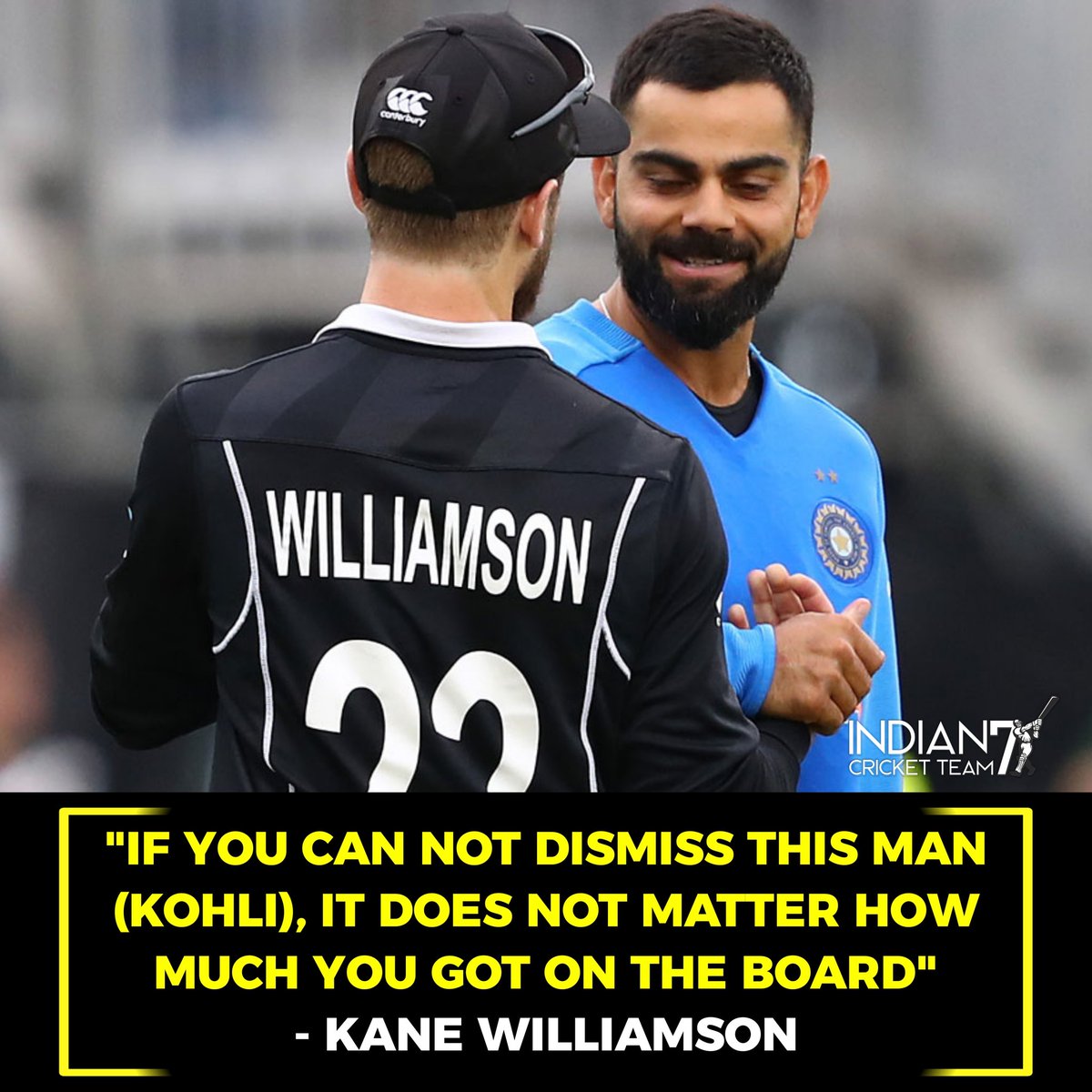 Indiancricteam7's tweet photo. Words On Virat Kohli By Some Great Cricketers ❤️
.
Happy Birthday King Kohli😍
.
#HappyBirthdayVirat #HappyBirthdayViratKohili #KingKohli #ChaseMaster #Runmachine #ViratKohli #Kohli https://t.co/sLgg2xj7SK