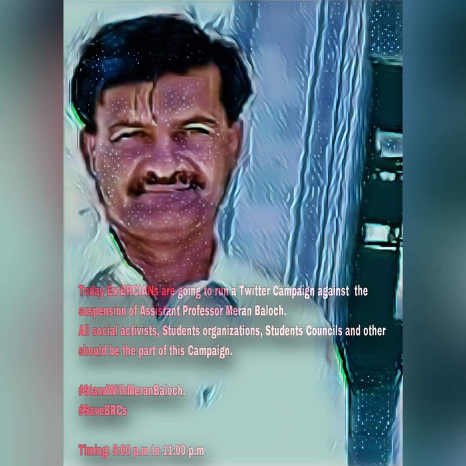 Mehrzaib_Baloch's tweet photo. #StandWithMeranBaloch
#SaveBRCs
@jam_kamal @ZahoorBuledi
@LiaquatShahwani https://t.co/XcFN2rpm7r https://t.co/X0VoWRCXoG