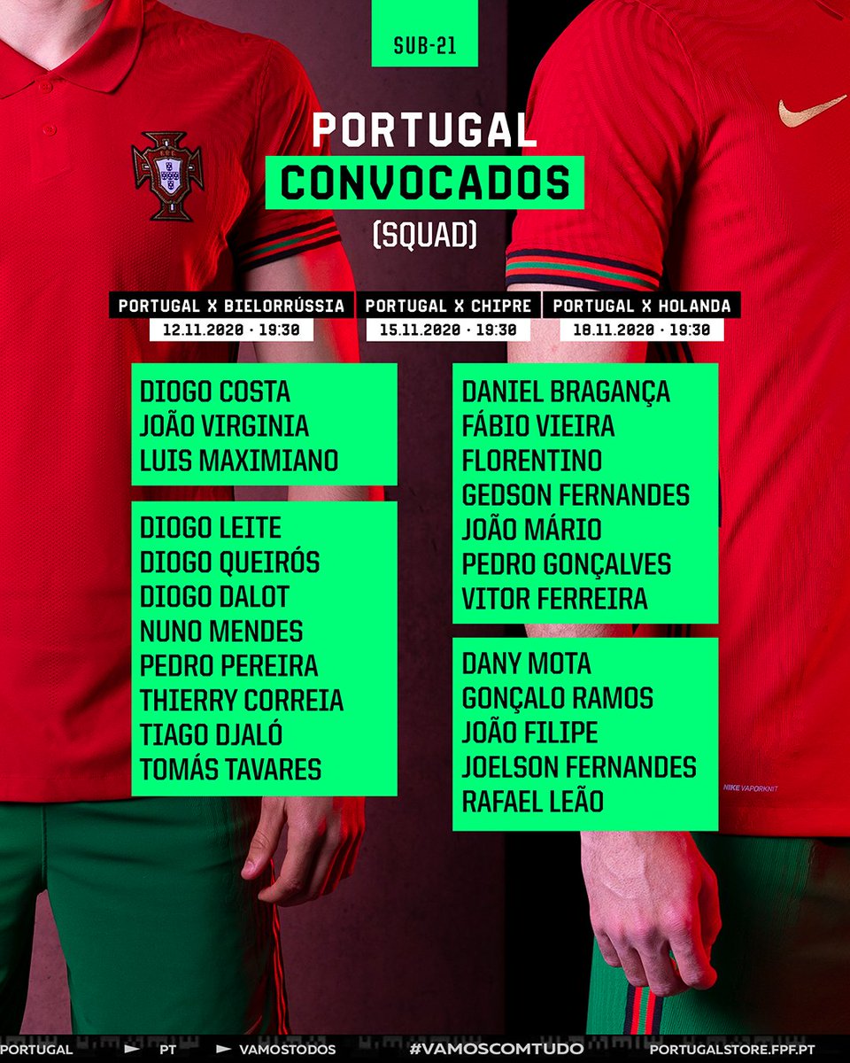 Portugal on X: Convocados Sub-21 🗒️ Estes são os jogadores