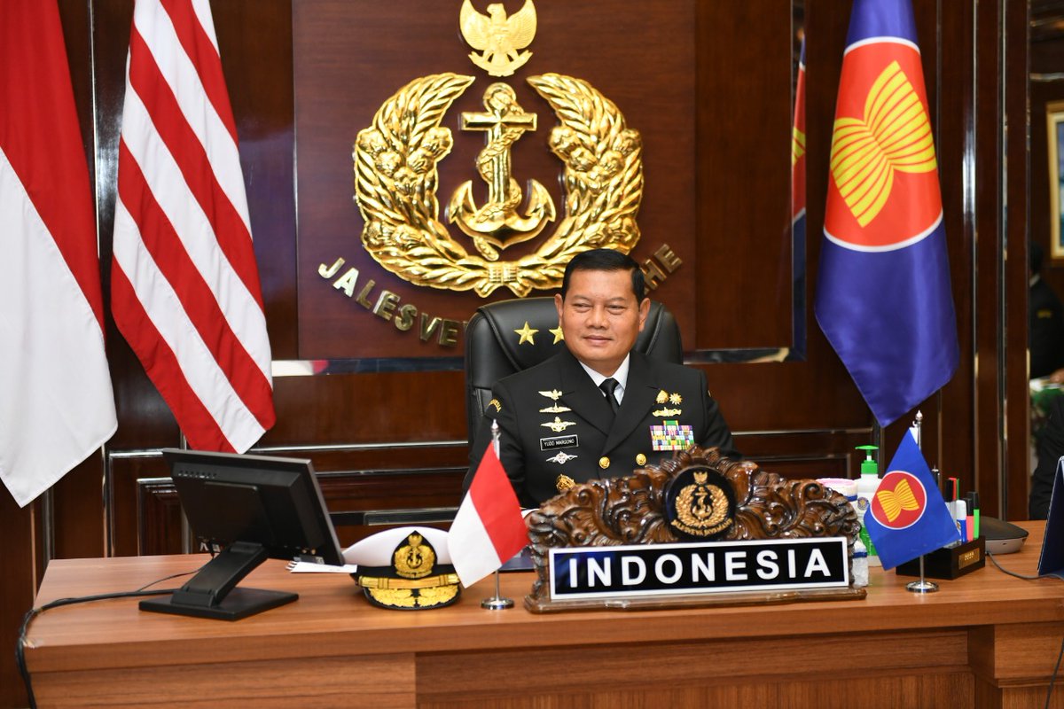 _TNIAL_'s tweet photo. KASAL: SEMANGAT ASEAN SEBAGAI PRINSIP DASAR KERJA SAMA INDO-PASIFIK ASPEK KEAMANAN MARITIM https://t.co/9hIZLxj6Ww