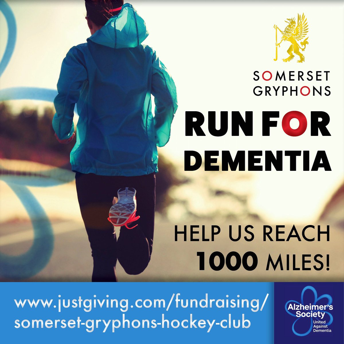GryphonsHC's tweet photo. we are running 1000 miles during lockdown to support the Alzheimer’s Society and the vital support they provide to those affected by dementia. Please check out our just giving page for more info!! 🏃‍♂️ ❤️  https://t.co/D2AlQ7jiwH @Somerset_Hockey @swsportsnews https://t.co/2nvSSBMbpQ