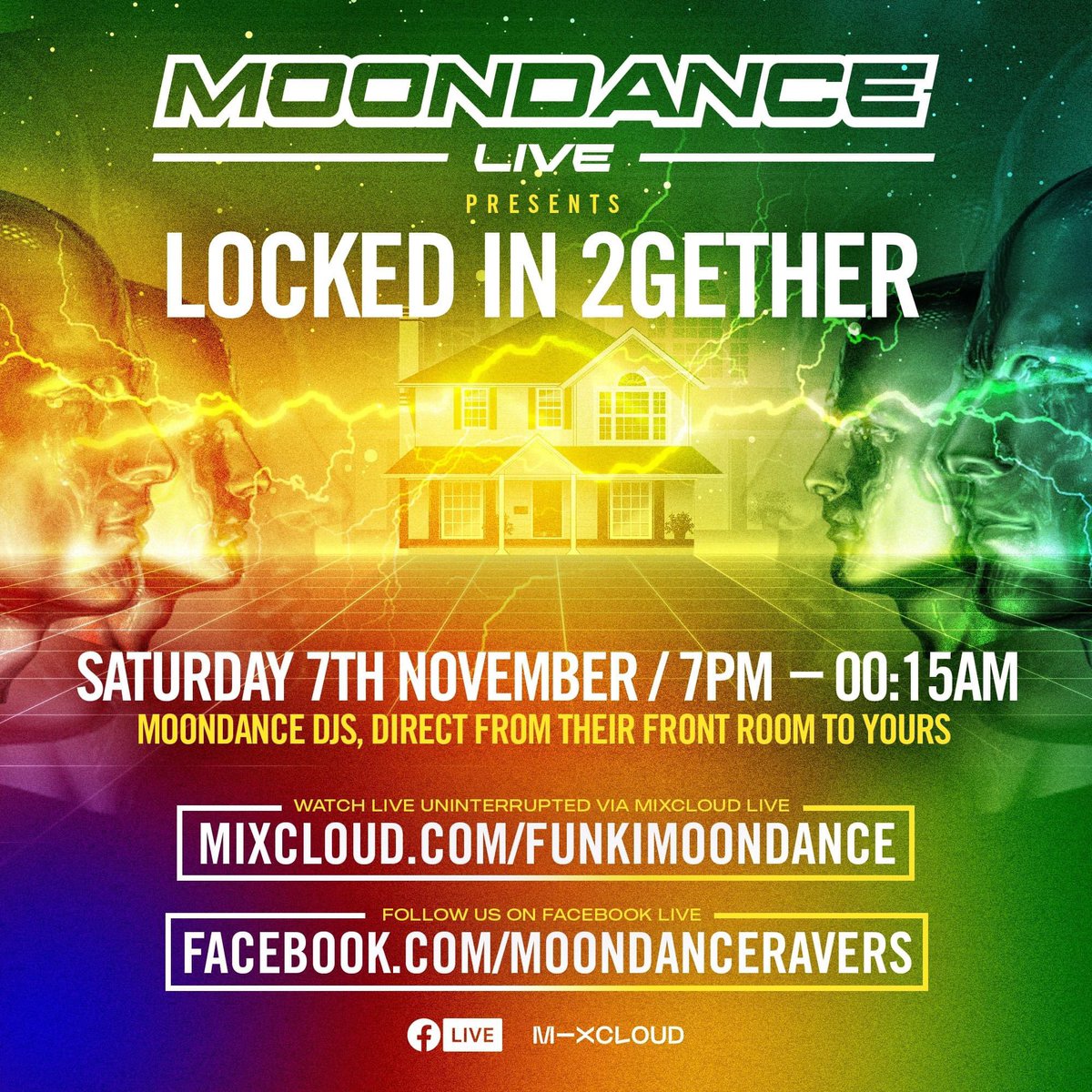FrontrooomDannnce to the rescue🤩🥳please share 
🎶So it’s lockdown 2, the sequel. We got through the last one so we can do again Get the beers in and crank up your speakers at 7pm on Saturday for ‘Moondance 2gether’. DJ line up and set times will be 🎶shared tomorrow #Moondance