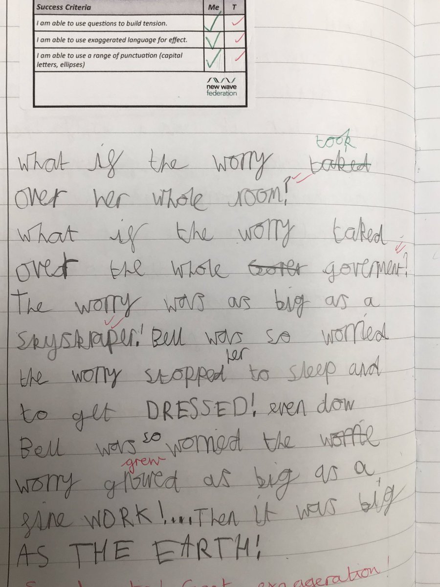 MrsCooperEdu's tweet photo. So much #creativity in 2G’s writing! We described #Rubysworry and the problem is getting worse... https://t.co/ag3iYxvF6Y