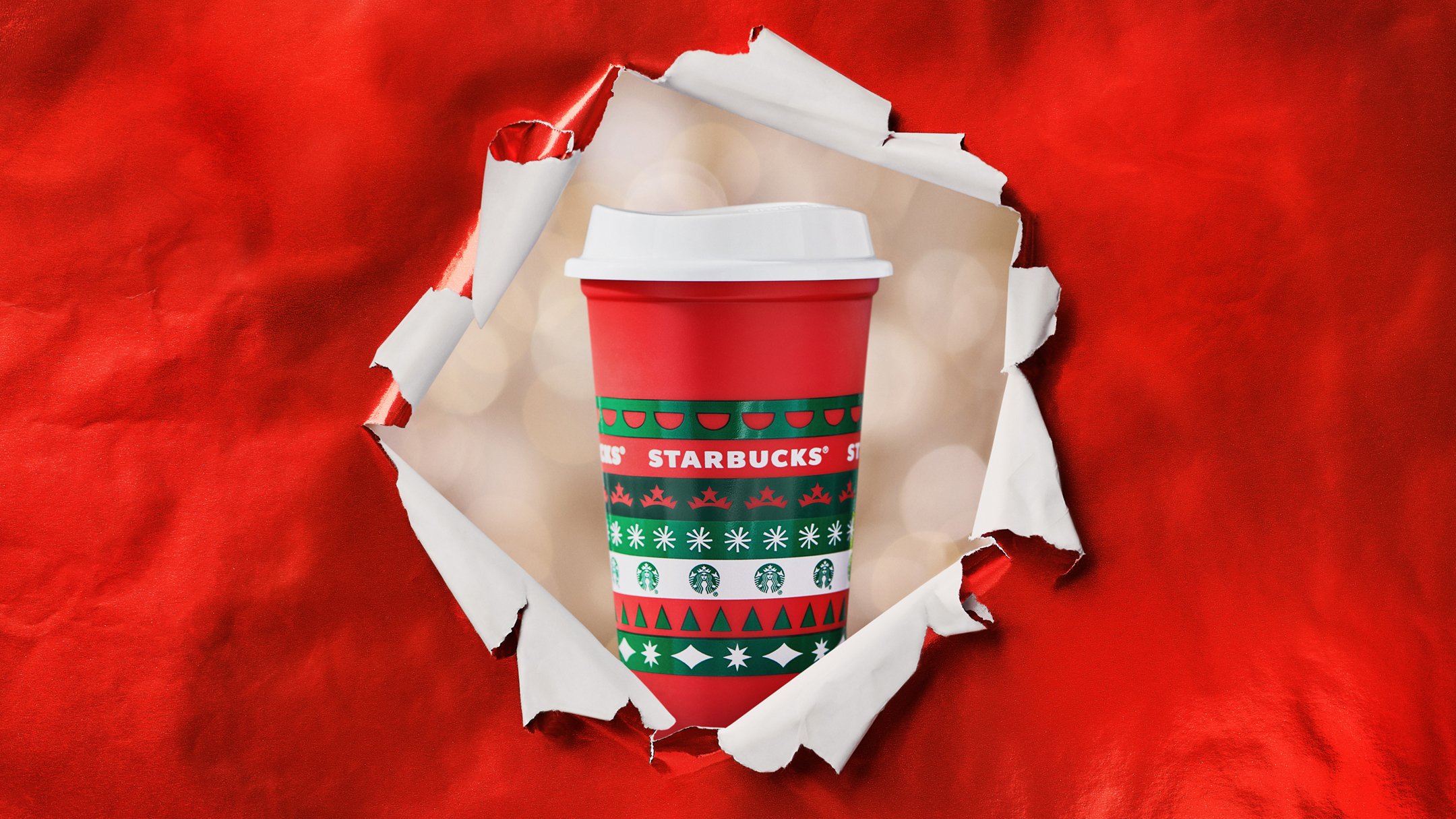 Lav en seng Installere kreativ Starbucks Coffee on X: "From us, to you – holiday through and through. 🎁  We're gifting limited-edition Starbucks Red Cups tomorrow, November 6 with  purchase of any holiday handcrafted beverage. While supplies