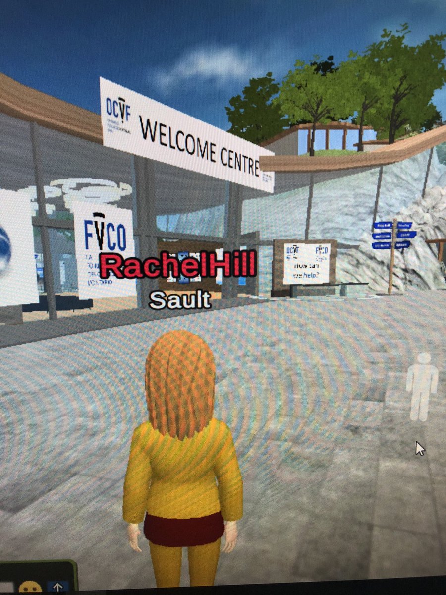 _Rachel_Hill's tweet photo. Practicing for today’s Ontario College Virtual Fair. I totally didn’t need to ask for my daughter��s help to teleport to my destination😉. #OCVF2020 https://t.co/lSnPAylFQK