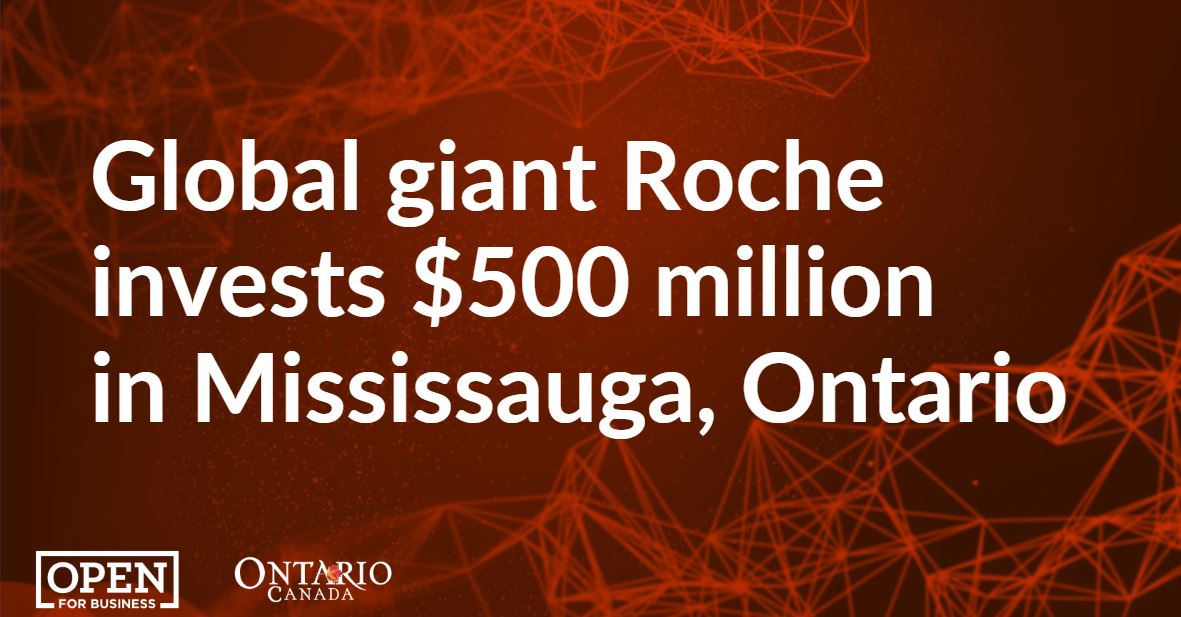 investontario's tweet photo. Learn why @RocheCanada chose @citymississauga, Ontario to establish a Global Technical Operations site. https://t.co/5pK6pTXbbX #LifeSciencesStrategy #CompetitiveBusinessEnvironment #SmartTalent #SmartMove https://t.co/TqRE96mghL