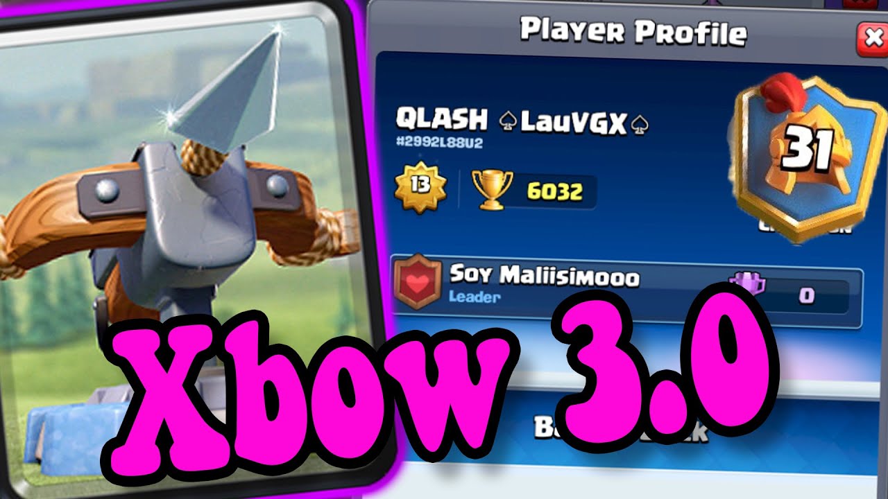 X-Bow Deck for Arena 13  Clash royale deck, Deck, Cool deck