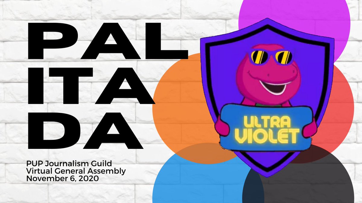 pupjournguild's tweet photo. Who will be the best team for this year's PUP JG Virtual General Assembly? #SolidoJourno #Palitada #ULTRAViolet #VioletTeam https://t.co/O8jKYe7vla