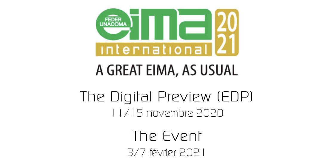 ItaAlgeri's tweet photo. 📢La 44éme édition du salon mondial de la mécanique agricole 🇮🇹@EimaInt prendra cette année le format digital via la plateforme virtuelle #EIMADigitalPreview 🔜du 11 au 15 novembre 2020 ➡️enregistrement gratuit 🇩🇿https://t.co/JAp38vc3PY  #Federunacoma https://t.co/iHKmCn9v5E