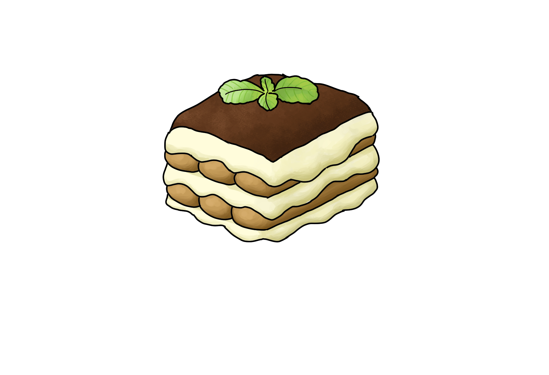 毎日イラストイタリア語 ティラミス Tiramisu ティラミス Tiramisuの語源であるtirami Su という言葉は私を元気づけて という意味です カフェインが含まれていること マスカルポーネ 卵 砂糖を使用してカロリーが豊富であることなどからこのように