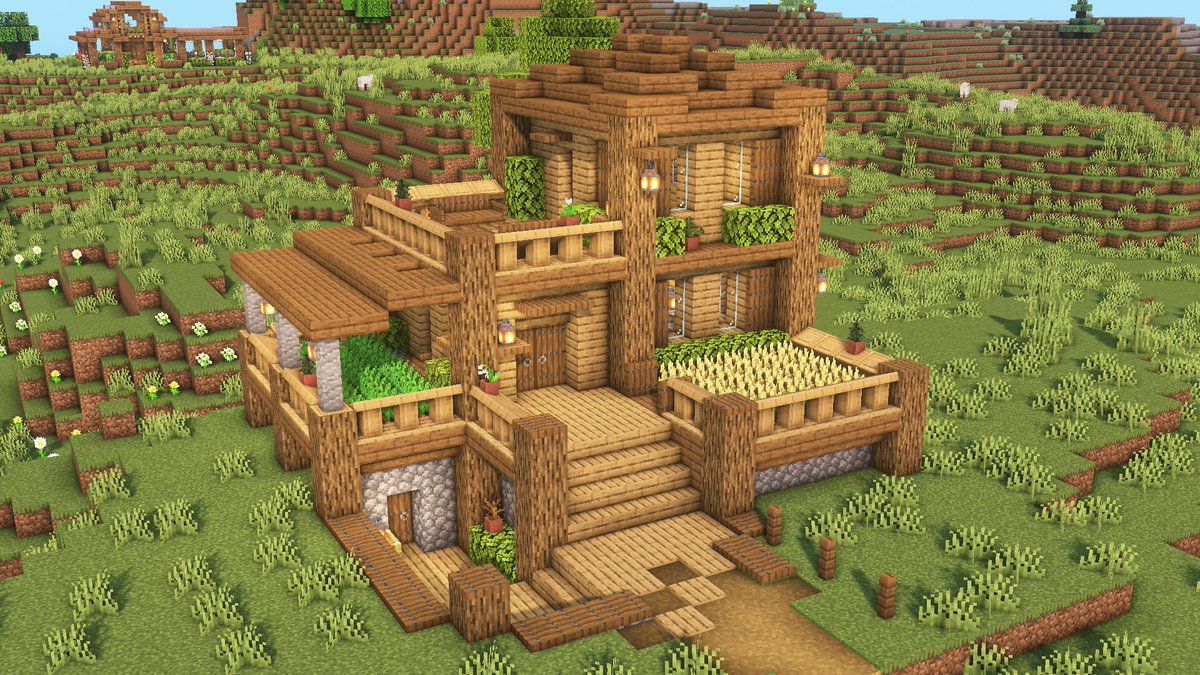 Fedo on X: A modern survival house in Minecraft Tutorial: https