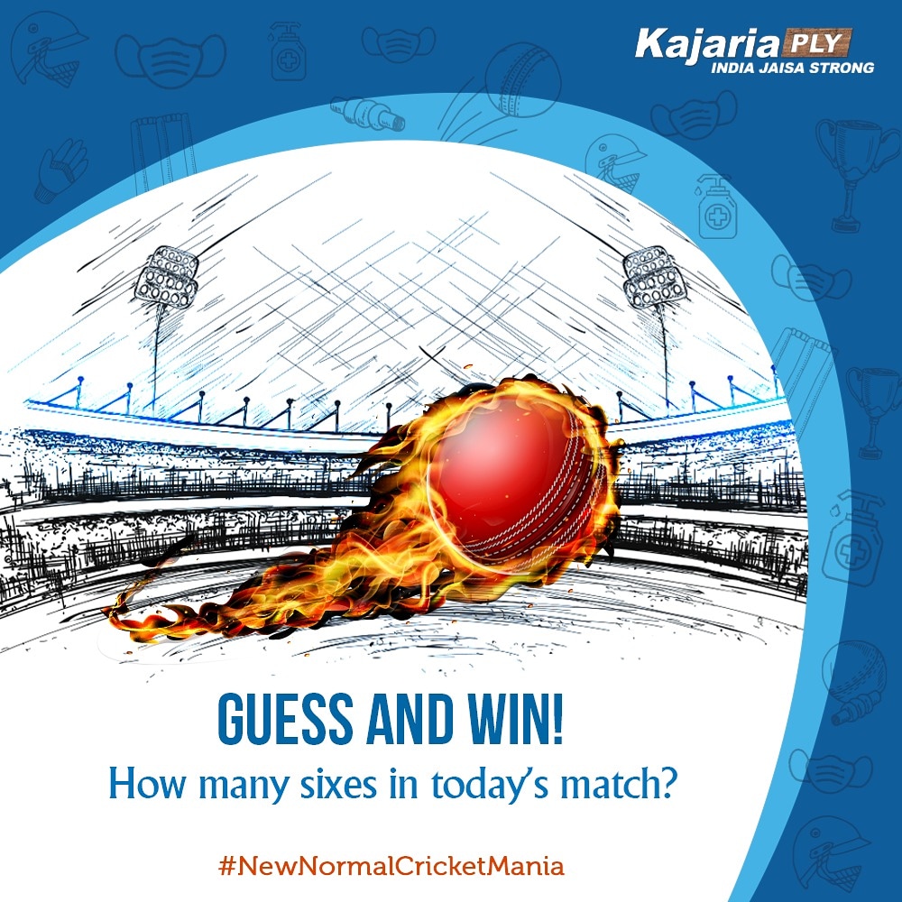 KajariaPLY's tweet photo. Can you guess the maximum number of sixes that will be hit in today’s match? If yes, then share your prediction with us in the comments section below using #NewNormalCricketMania and stand eligible for exciting prizes!

#GuessAndWin #ContestAlert #GiveAway #Cricket #CricketMania https://t.co/lMVkOwNUoM