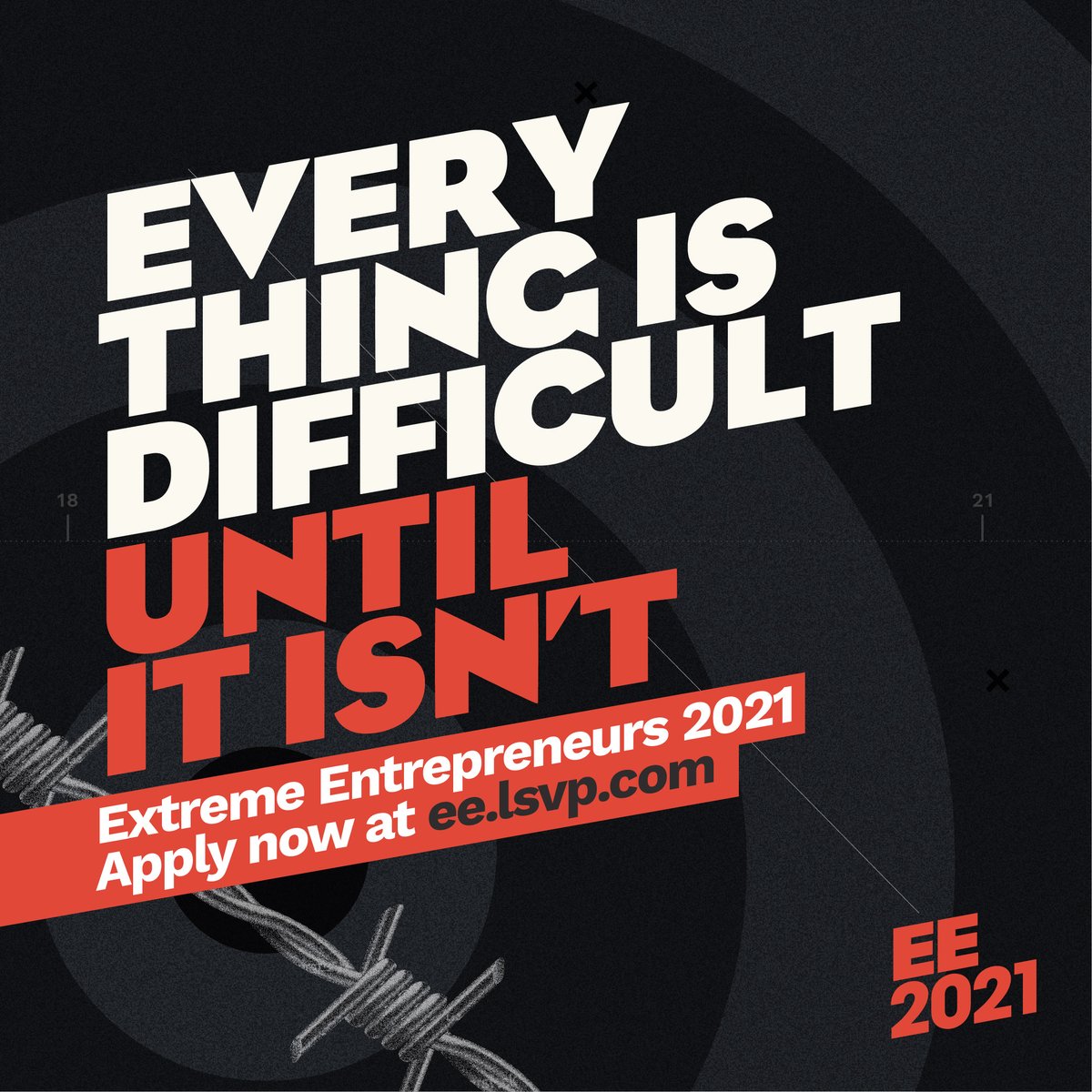 lightspeedee's tweet photo. No longer the outsiders. No more the underdogs. It’s time to even the odds. It’s time for #ExtremeEntrepreneurs2021. Applications now open at https://t.co/0e8HGeBsnI. Go forth.

#TestyTuesday #NewAgeVC #StepUp2StartUp #EE2021 https://t.co/PCOg5sAxss