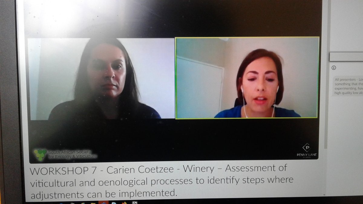 Our presenters answering questions on consumer perceptions of wines #sensory #consumer #SASEV