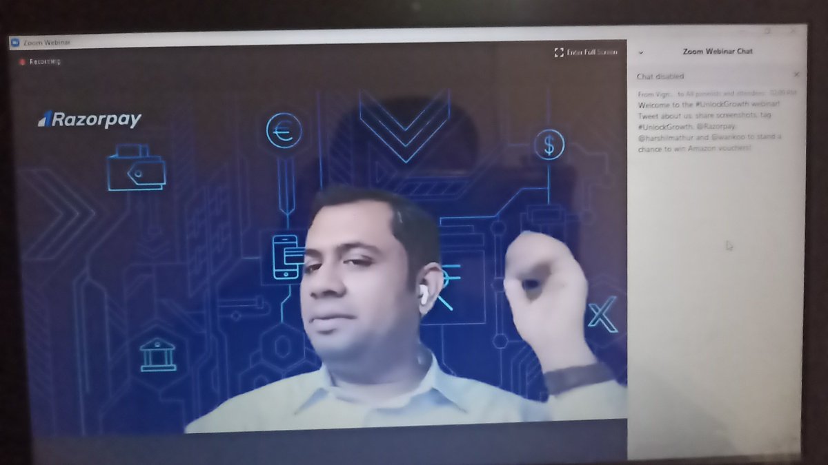 Help4Code's tweet photo. Welcome to the #UnlockGrowth webinar. 
@Rozorpay 
@harshilmathur @warikoo https://t.co/ZV2pTLM5o5