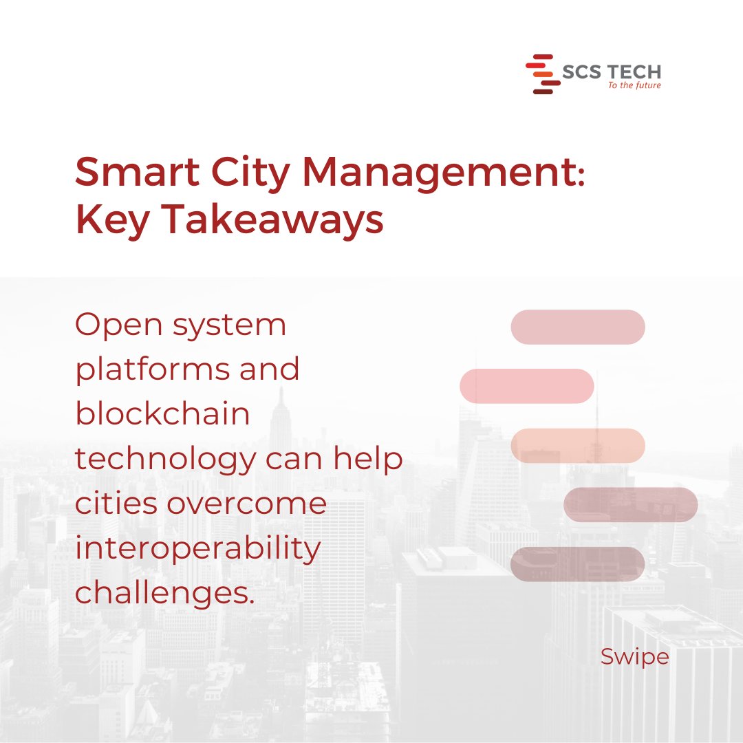 scstech_india's tweet photo. What should you know about Smart City Integration?
With a myriad of new technology and platforms, there can be many obstacles to smart city management. Swipe to know more.
#smartcity #technologyintegration #tothefuture #scstech #blockchain #integrationproblems #Interoperability https://t.co/hTzhtGXFdX