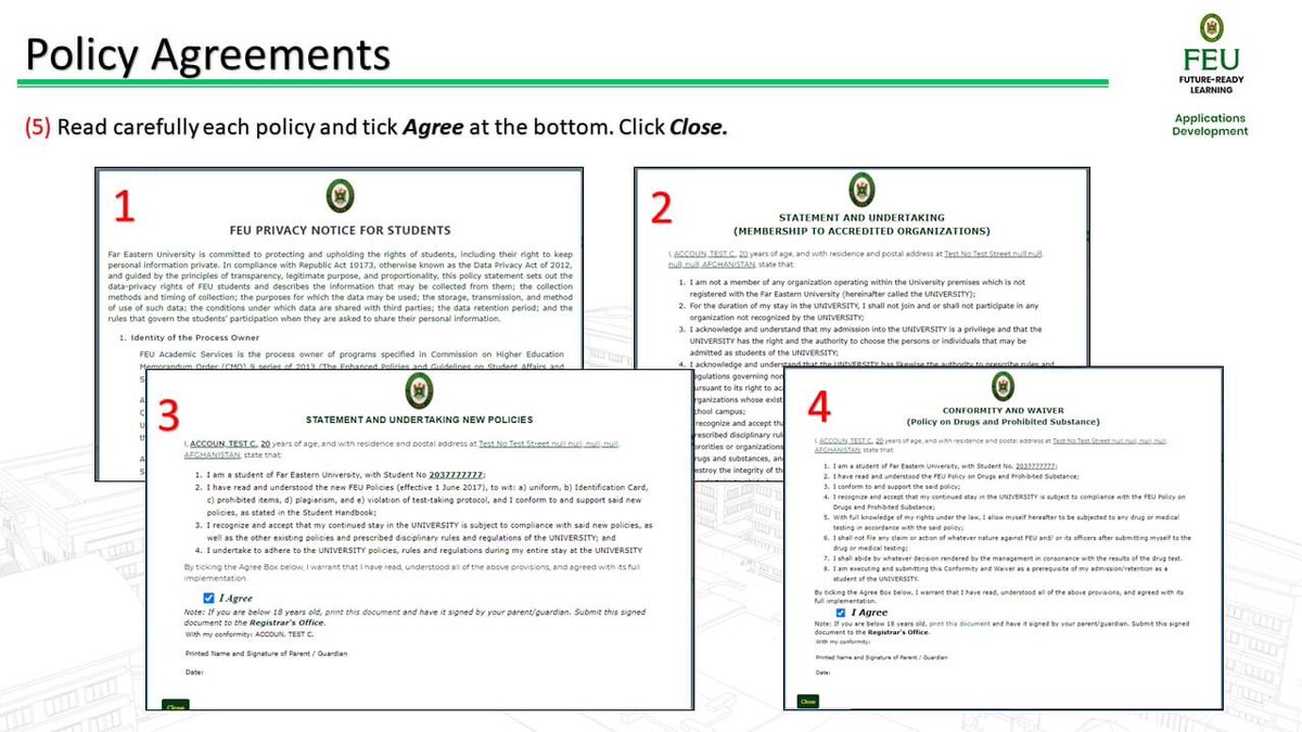 FEU_CSO's tweet photo. #TakeNoteTams
All enrolled FEU students are required to accomplish the following in TAMS ServiceDeck (https://t.co/cQfAGuxI31)
- Policy Policy and Consent Form
- Update Student Records
- Upload e-ID
See walkthrough guide below.
Deadline: Nov. 23, 2020 https://t.co/d2AvyJsog1