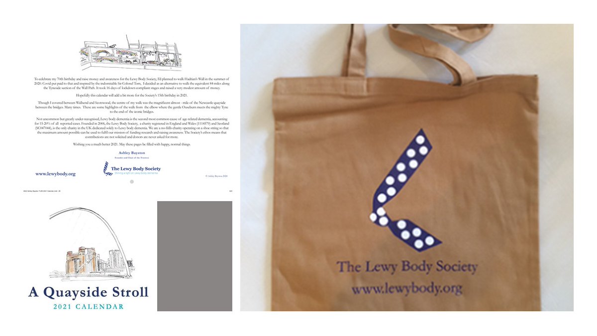 Would you like to support research into #LBD?
 £10.00 (including p&amp;p) we will send you a bespoke <a href="/lbsorg/">Lewy Body Society</a> 2021 calendar &amp; Tote bag. 
Please email: info@lewybody.org  
#shiningalight on Lewy body dementia