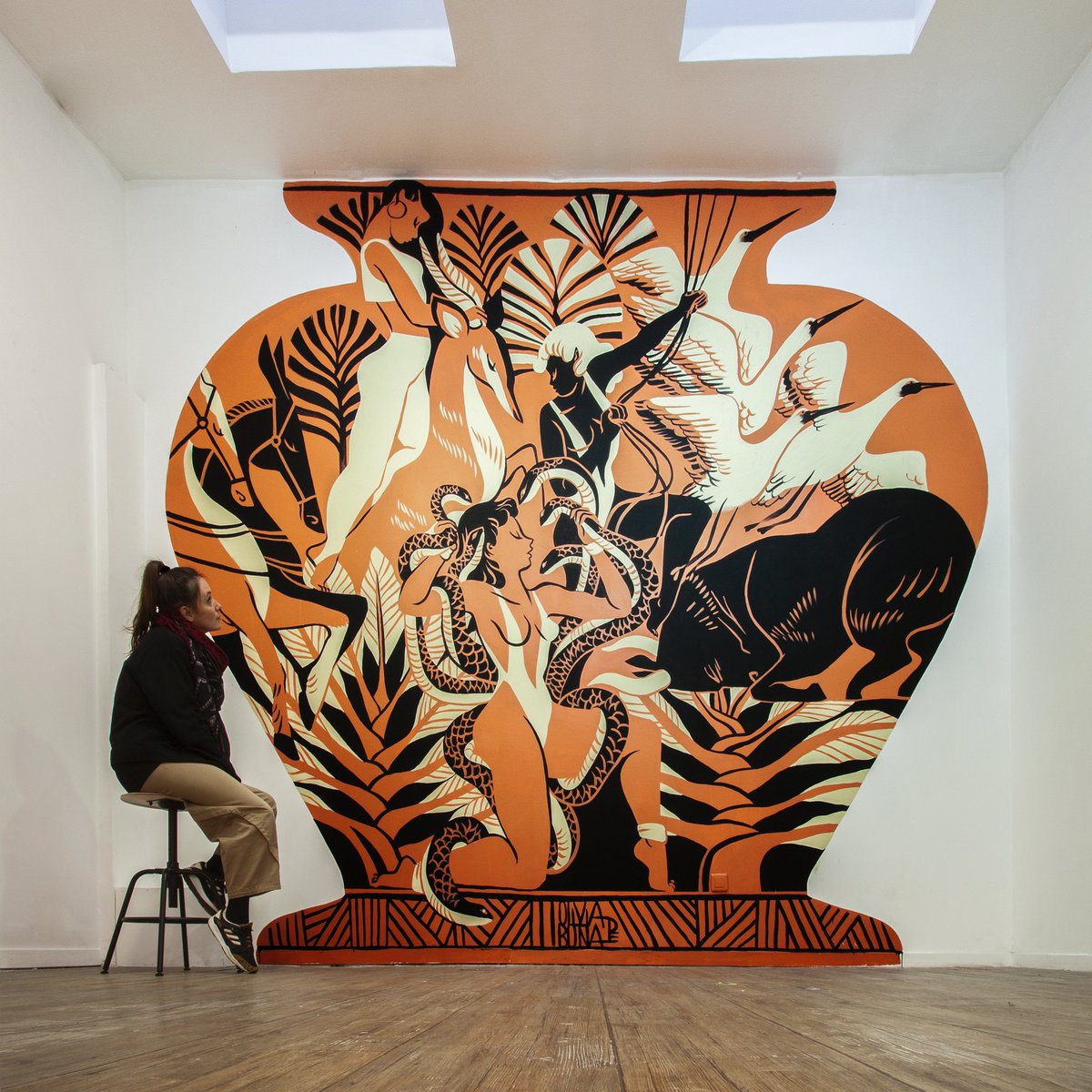 nanoh_art's tweet photo. AGENCE NANOH
Nous avons l'immense plaisir de vous présenter la dernière œuvre murale réalisée chez NANOH par la génialissime @olivia_de_bona https://t.co/IfYyQoQHc5