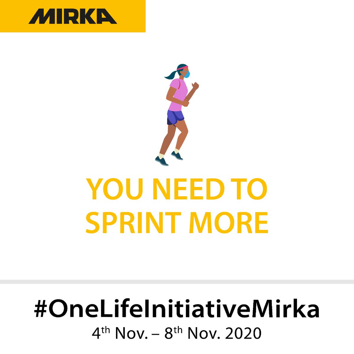 MirkaIndia's tweet photo. 2nd day of the #MirkaIndia #onelifeinitiativemirka #virtualrun2020
Here is a #runningtip to get you going.
#Sprint more!
It is an excellent cardiovascular exercise, it increases your stamina which will help you to complete the process.
#marathon #marathon2020 #marathontip #health https://t.co/oceQfaF0aZ
