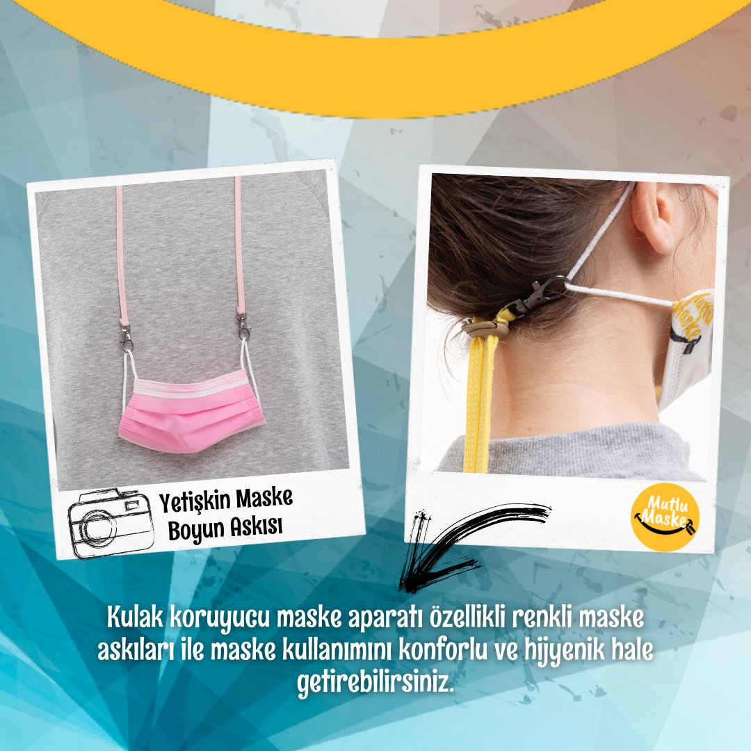 mutlumaskecom's tweet photo. Rengarenk Maske Boyun Askısı Modelleri https://t.co/LUZnkupk1j'da seni bekliyor :) https://t.co/FOtehrfyOb