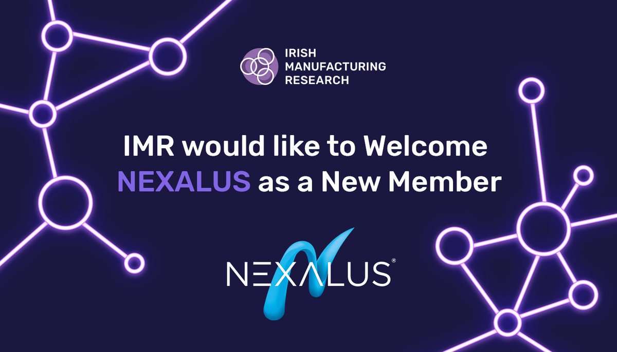 IMR_ie's tweet photo. We are delighted to welcome onboard our new member Nexalus, a leading solution provider for sustainable electronic cooling.
#membership #imr #nexalus #irishmanufacturing #coolingthecloud https://t.co/lOO5PgUPKh