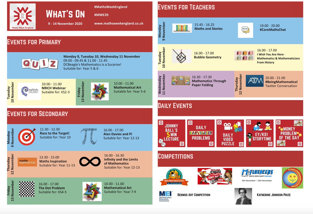 Maths Week England tweet media