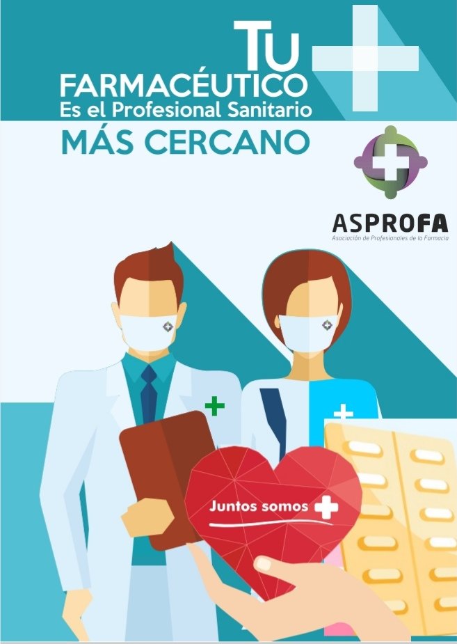 #ASPROFA lanza la CAMPAÑA

👩‍🔬"DECIR FARMACÉUTICO ES DECIR SANITARIO"👨‍🔬

en la cual se pretende reivindicar el papel del farmacéutic@ dentro del sistema sanitario, poniendo en alza ser el profesional ➕ accesible a la población y defendiendo siempre  un trabajo multidisciplinar