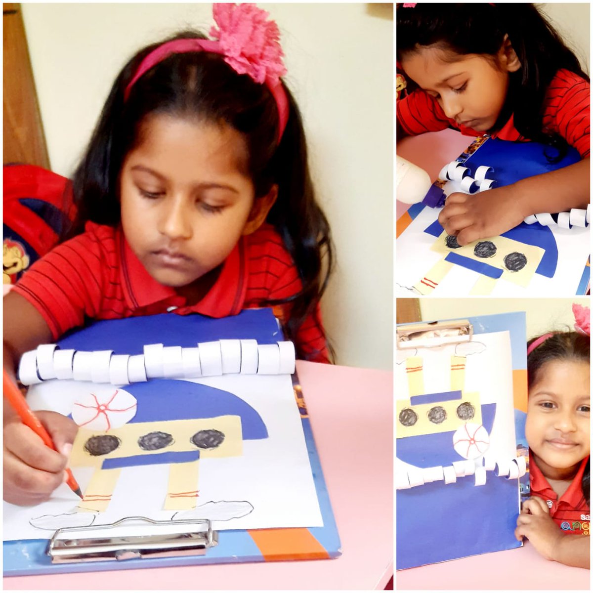 SAI_Edu_In's tweet photo. Students also made a 'cruise ship' with paper cutouts. The session helped them to know more about ships, boats, canoe and many more that sail on water. #linguisticskill
#naturalisticskill
#intrapersonalskill https://t.co/obUuZk9K65