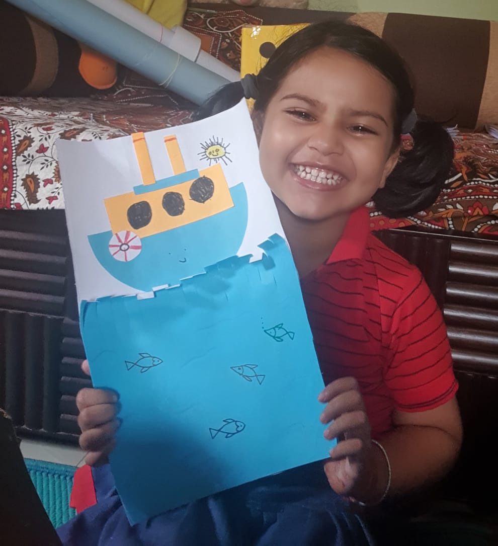 SAI_Edu_In's tweet photo. Students also made a 'cruise ship' with paper cutouts. The session helped them to know more about ships, boats, canoe and many more that sail on water. #linguisticskill
#naturalisticskill
#intrapersonalskill https://t.co/obUuZk9K65