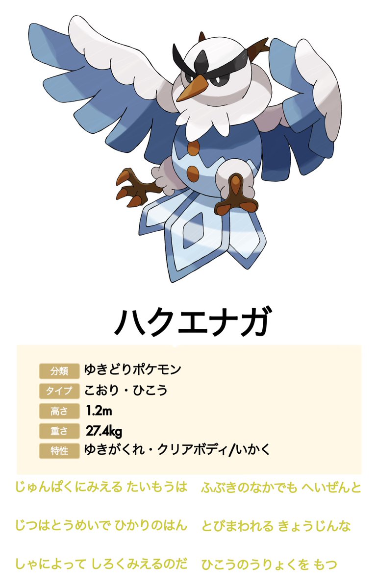 そぼる オリポケ ぬきたし垢 ゆきどりポケモン ハクエナガ 完成 以前挙げたシロエナガの進化形です 二年前にも描いたんですが納得いかないと前々から思ってたのでリメイクしました そのせいか序盤鳥枠で中間進化もない癖に強そう感マシマシになった気