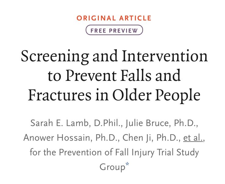 jxbruce's tweet photo. More to do for fracture prevention - #PreFIT Exercise improved strength &amp; QoL but no impact on #’s @WarwickCTU @SallieLamb18 @FinneganSusanne @AuntyEmW  @NIHRresearch @warwickmed https://t.co/MnFcNqzpIJ