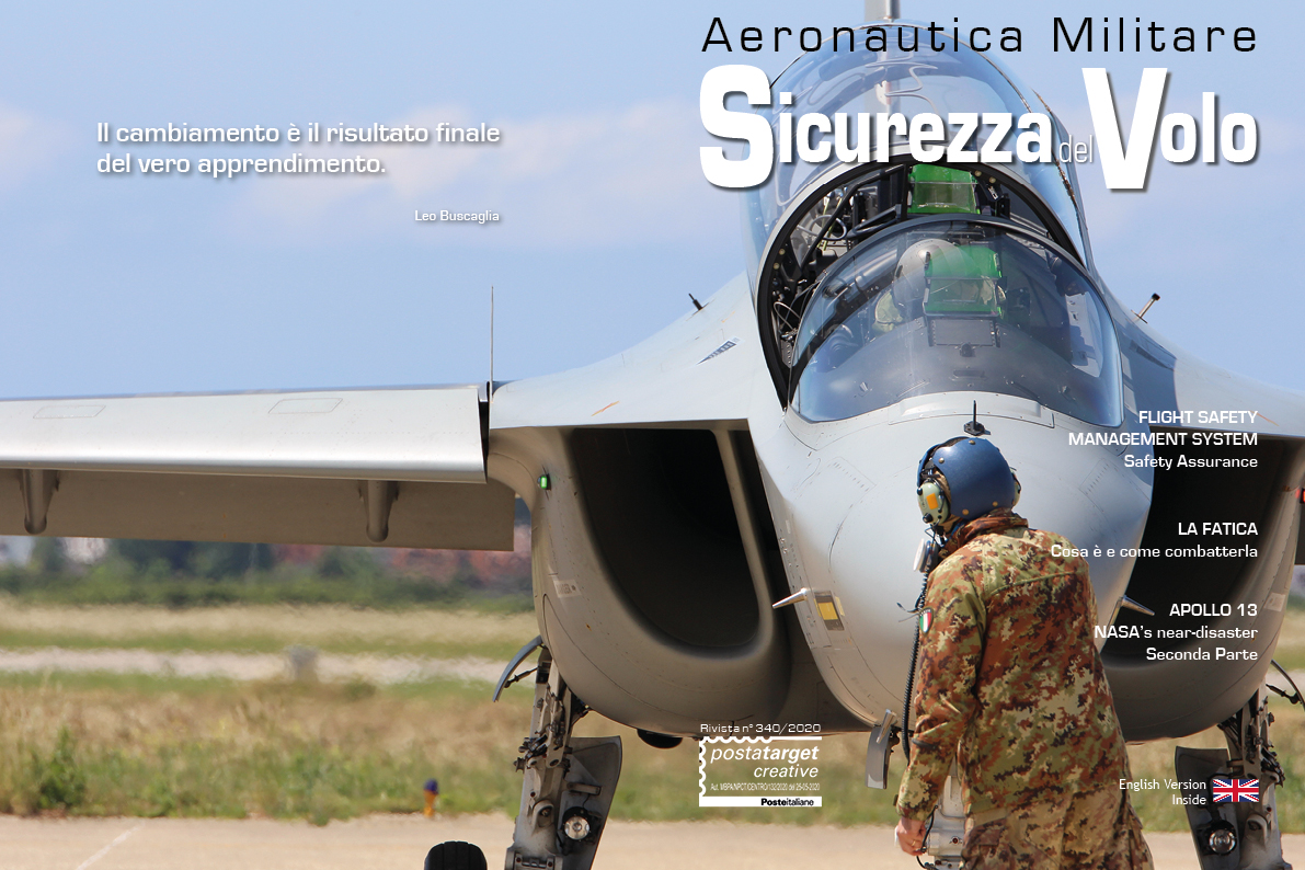 RivistaSV's tweet photo. Uscito il numero 340 della #Rivista #Sicurezza #Volo https://t.co/B2FbZUlHKK
Questo numero illustra il 3° Pilastro FSMS - Safety Assurance, un articolo che tratta di un nemico subdolo, la "Fatica", e le considerazioni finali sull'incidente dell'Apollo 13. https://t.co/PVh11zHYxf