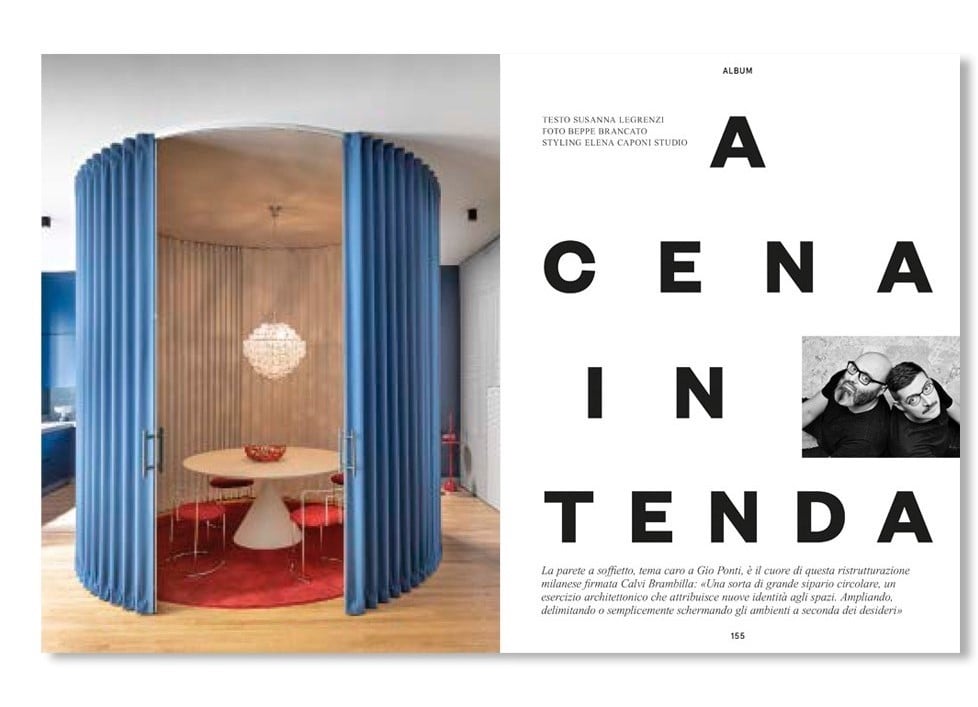 dooor_official's tweet photo. #DooorPress: Living Corriere, Novembre 2020.

“La parete a soffietto, tema caro a Gio Ponti, è il cuore di questa ristrutturazione milanese: una sorta di grande sipario circolare, un esercizio architettonico che attribuisce nuove identità agli spazi." 

Progetto: #CalviBrambilla https://t.co/pBTCN32qH9