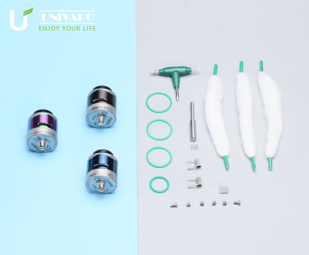 univapo's tweet photo. Accessories of Symba RDA for your reference.👇
#Univapo #RDA #Symba #accessories #choice #hugecloud #vapor #vaping #vaper https://t.co/3oHfCf9Vjs