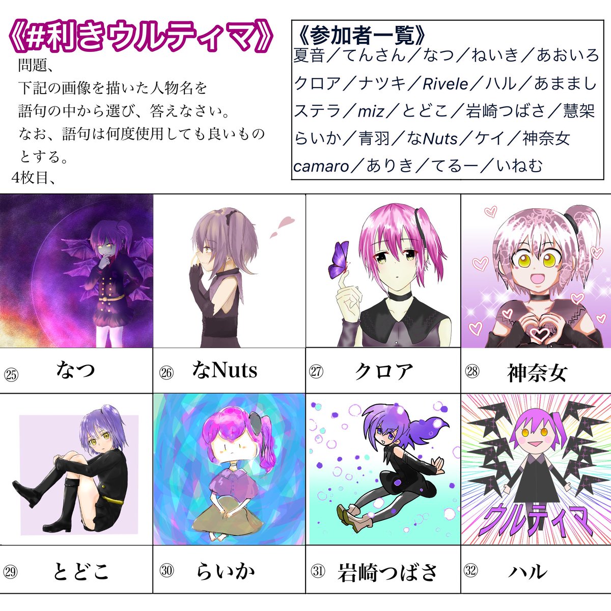 #利きウルティマ
正解発表！！！！！！！！！！
皆さまはわかりましたか？ (1/2)