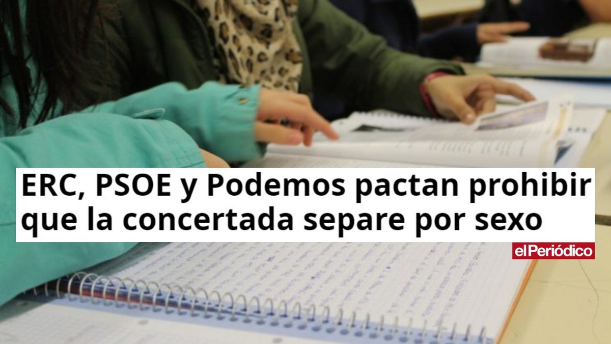 IreneMontero's tweet photo. Separar a los niños y niñas en las escuelas es una vulneración de sus derechos fundamentales, y además completamente absurdo desde el punto de vista educativo. A partir de ahora no habrá segregación en escuelas financiadas con dinero público. https://t.co/u6PE6p0ZwF