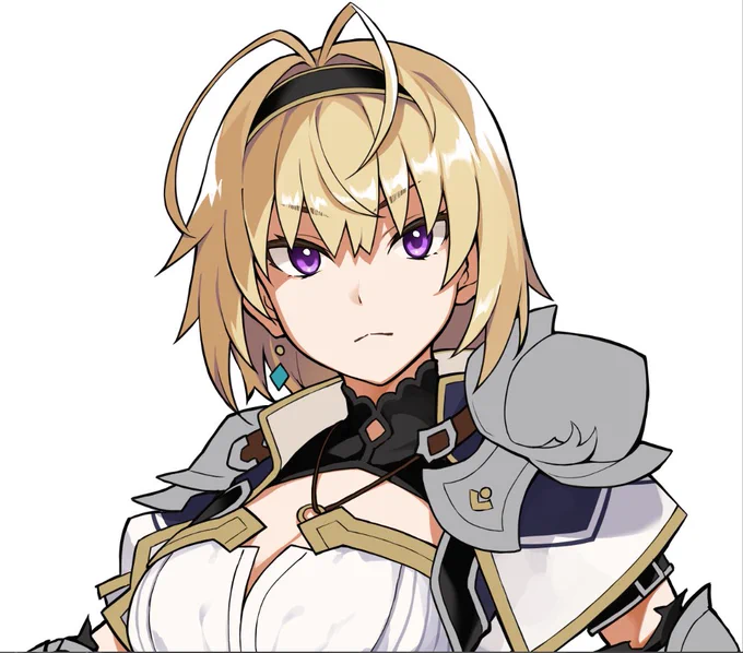 金髪の子描いてる。 