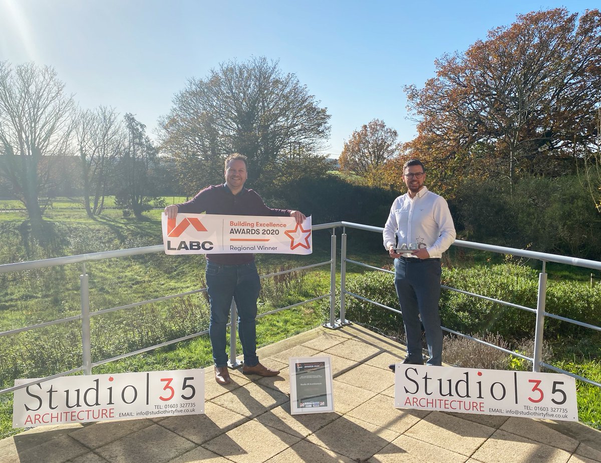 <a href="/eastsuffolkbc/">ES Building Control</a> were delighted to hand over Studio35's LABC Building Excellence award yesterday, Congratulations!! <a href="/labcuk/">LABC</a>