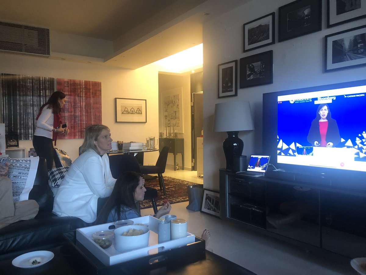 Virtual reaching out in support of gender equality.  Great #TWFgala watch party.
Thank you <a href="/kimberleycole/">kimberleycole</a>