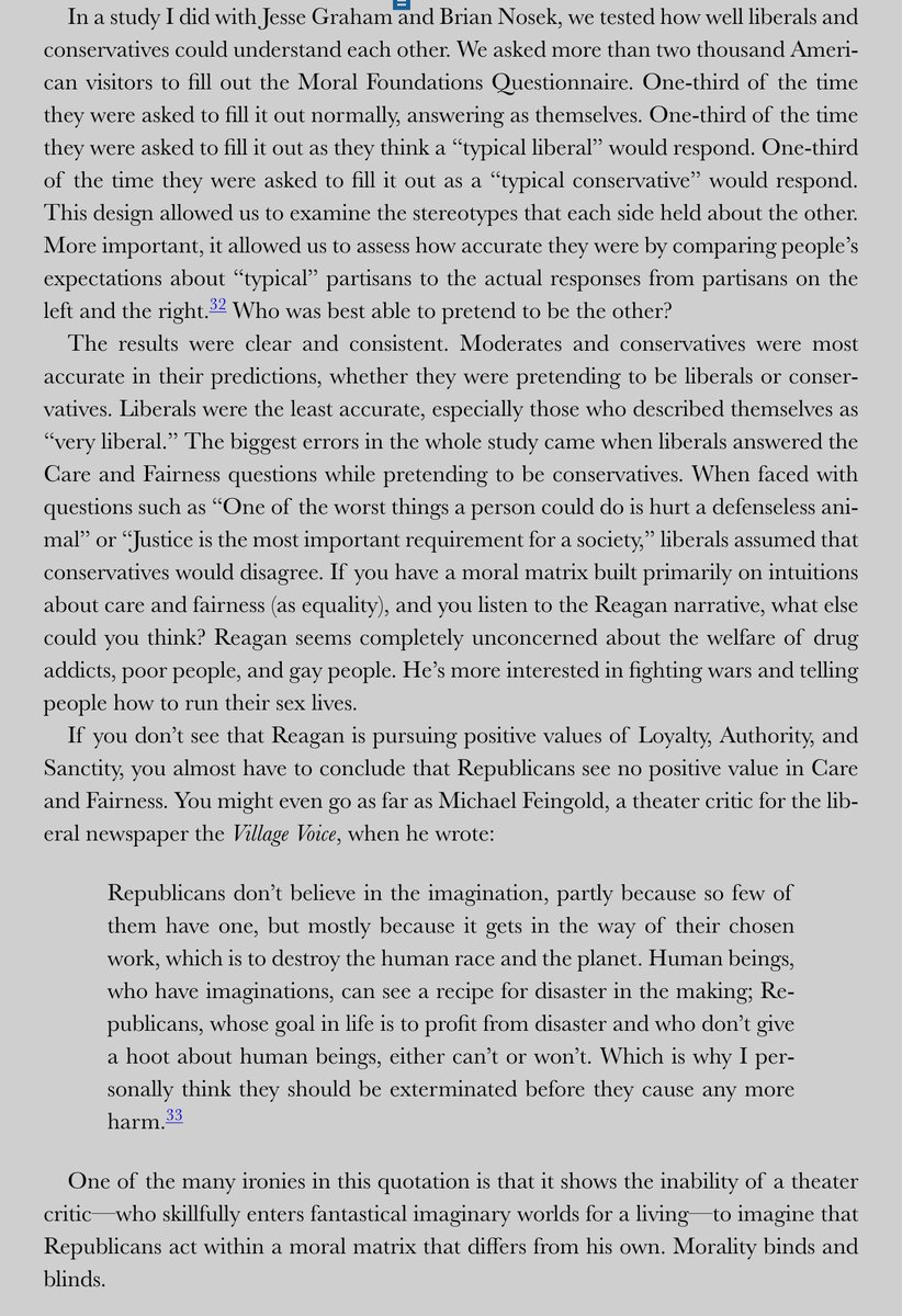 6/ Critical Conservative Theory is proved in this passage from The Righteous Mind by Jonathan Haidt. The book explains the psychology behind it:
