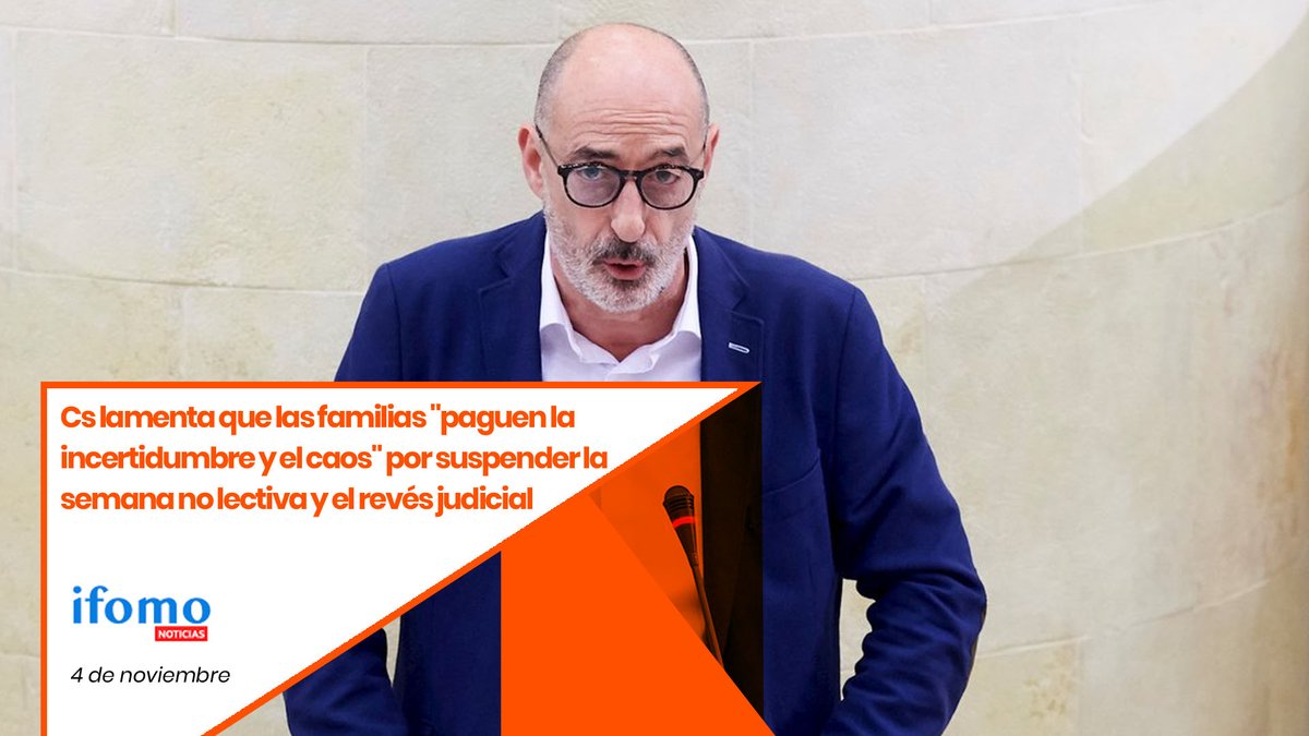 CsCantabria's tweet photo. ‼️ Cs lamenta que las familias paguen la incertidumbre y el caos generados por la decisión de aplazar la semana no lectiva y su posterior revés judicial.

🗣️@Felisuco_ insiste en la importancia de apoyarse en los expertos a la hora de tomar decisiones.

🗞️https://t.co/vW2im7RHpN https://t.co/d3lHPPB21b