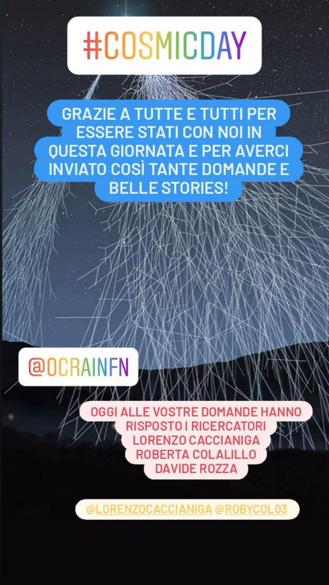 OCRA_INFN's tweet photo. ★★ #CosmicDay stories ★★

#ICD2020 #InternationalCosmicDay  
@LngsInfn @INFN_ @INFN_LNF @GSSI_LAQUILA

#CosmicDay #ICD2020 #InternationalCosmicDay  
@LngsInfn @INFN_ @INFN_LNF @GSSI_LAQUILA https://t.co/KCpDc2ESRQ