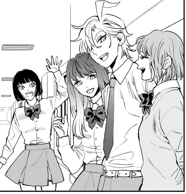 ひふみと女子描くのホント楽し〜ひふみって男なんだ〜って感じられて最高の気持ちになれる…いやもちろんもともと男ですけど…伝われこの文脈 