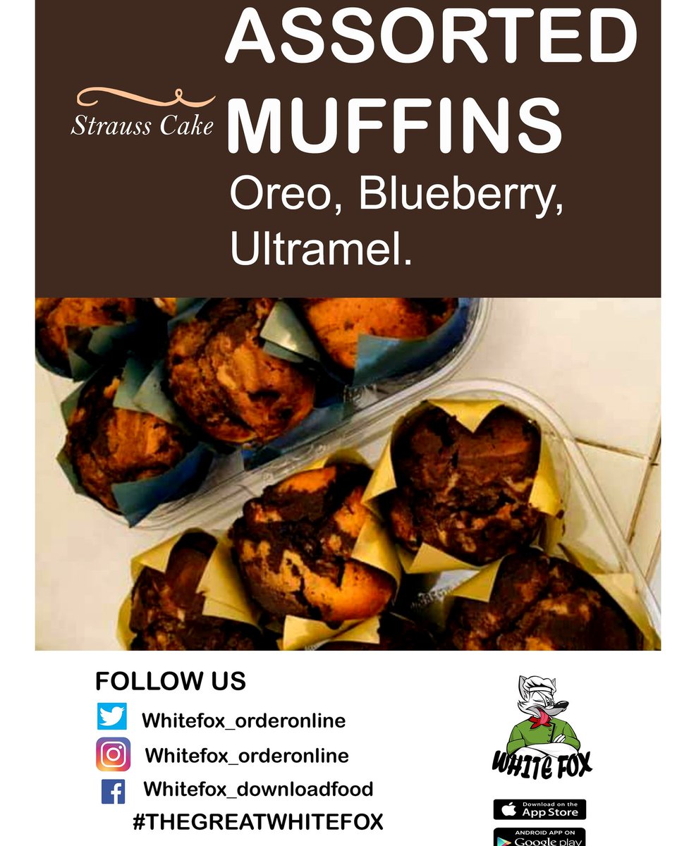 WhiteFox_Food's tweet photo. ☁️☁️  Weather perfect baked goods.  
While you make your tea let us deliver these freshly baked muffins to your door. 🛵🛵🛵🛵🛵🛵

#Greatwhitefox #weather #deliveryservice #foodie #onlinefood #coldweather https://t.co/DH5EG722G9