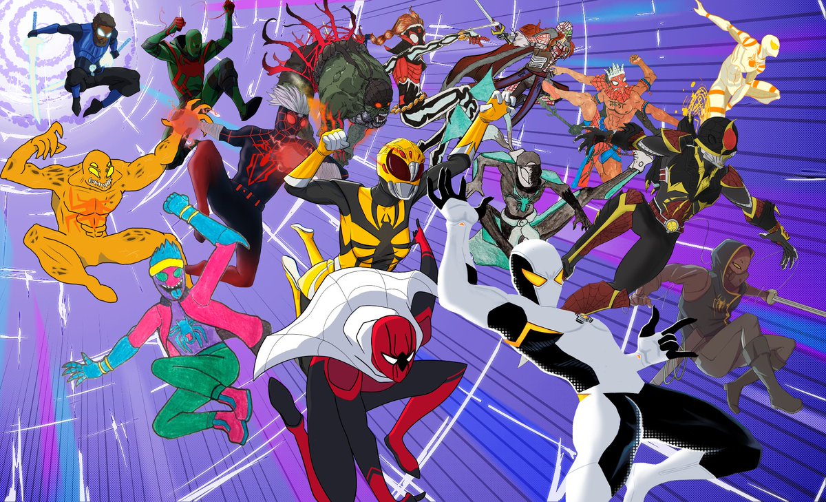 MosquitoKing12's tweet photo. Team 11 Spider Force!
This is a spidersona collab in @NikolaCizmesija's discord.
#spidersona #collab #artcollab #spiderman #art #artistontwitter #drawing #spiderverse #originalcharacters #artclan https://t.co/myIDjuKA2F