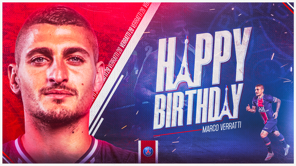 Paris Saint Germain Tanti Auguri Marco Verratti Joyeux Anniversaire Marco Verratti 2 8