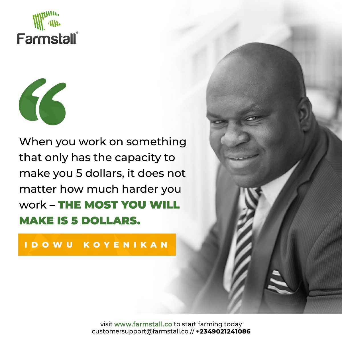 farmstall_co's tweet photo. Bottom point — create an alternative source of revenue or income.
Be smart.
#income #incomestreams #investingtips #investment #investinagriculture #agriculture #naijaagricbusiness #agrictech #farmstallinvestment #Farmstalllivestock #farmstallproduce #Farmstall https://t.co/ZI7pV9NfuM