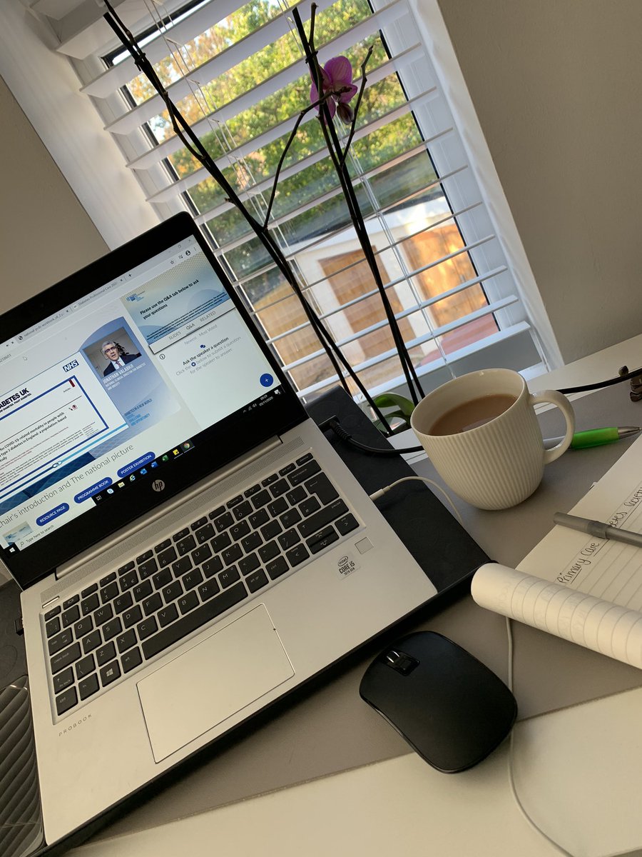 zoe_j_foster's tweet photo. First day of national lockdown round 2. Slightly different national conference today but I’m ready to absorb it all 🤓 @NursePrimary @pcdsociety @DSNforumUK #pcds2020 #primarycarenurse #dsn #DiabetesAwarenessMonth #diabetesnurse #diabetesinprimarycare #diabetes https://t.co/vozxD3aZO7